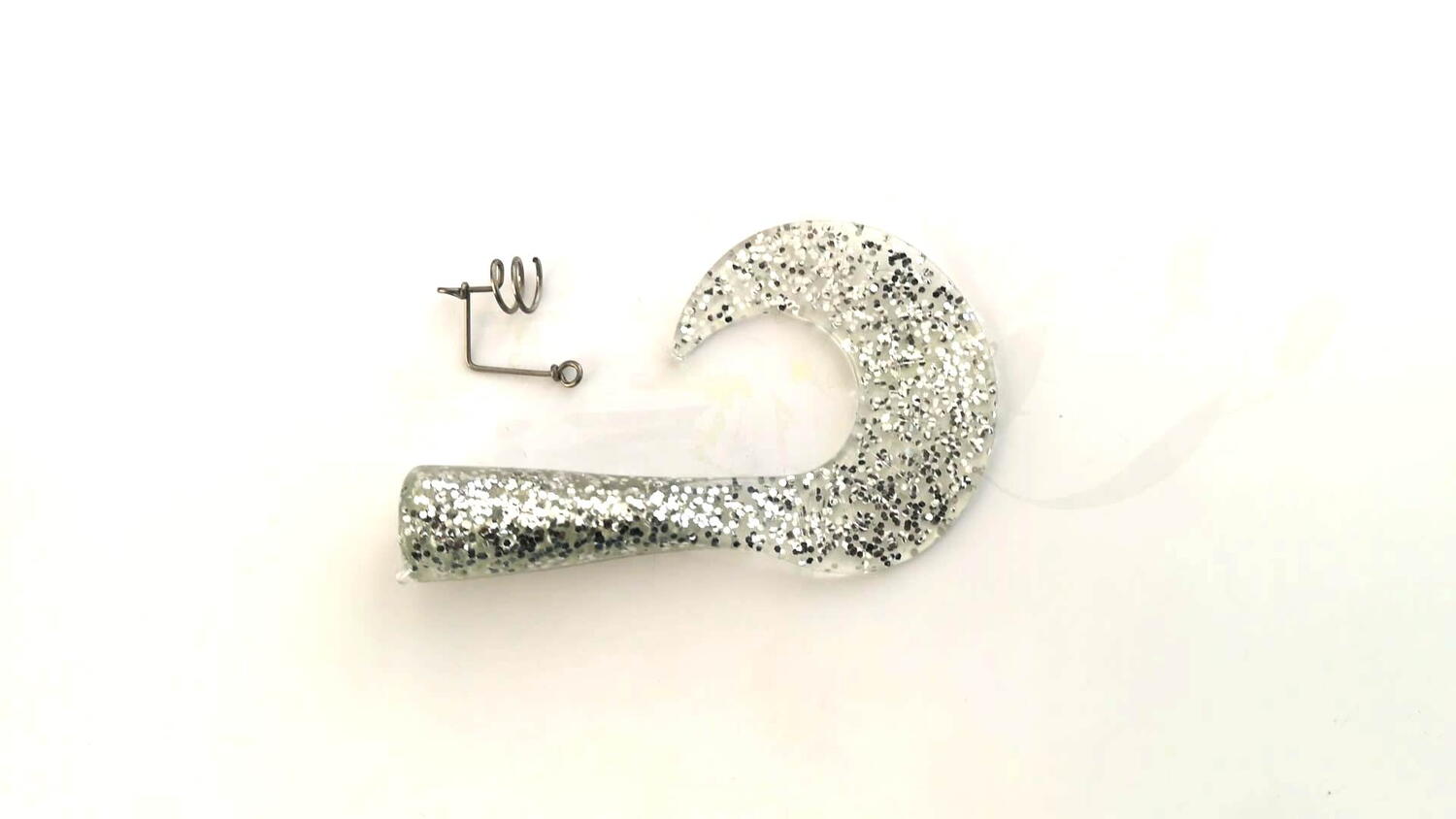Coadă de rezervă vobler Strike Pro Wolf Tail Jr, Silver Glitter