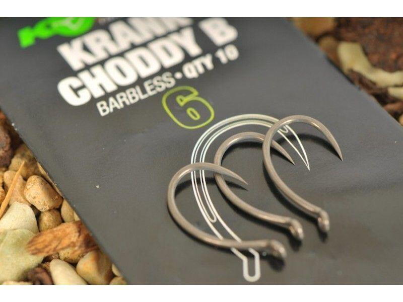 Cârlige Korda Krank Choddy Barbless, Nr.10, 10buc/plic