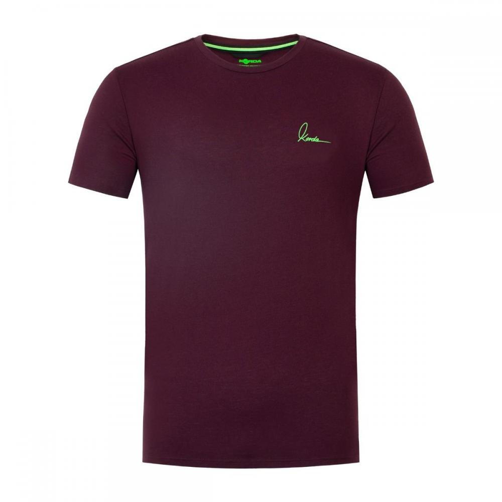 Tricou Korda Minimal Tee, Burgundy, Large