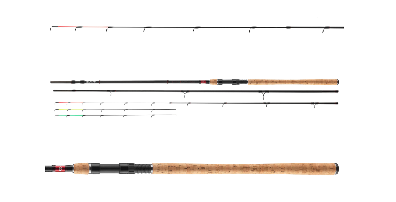 Lansetă Daiwa Ninja X Feeder, 3.90m/120g, 3+3