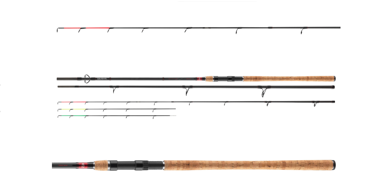 Lansetă Daiwa Ninja X Stalker Feeder, 2.40m/100g, 2+2