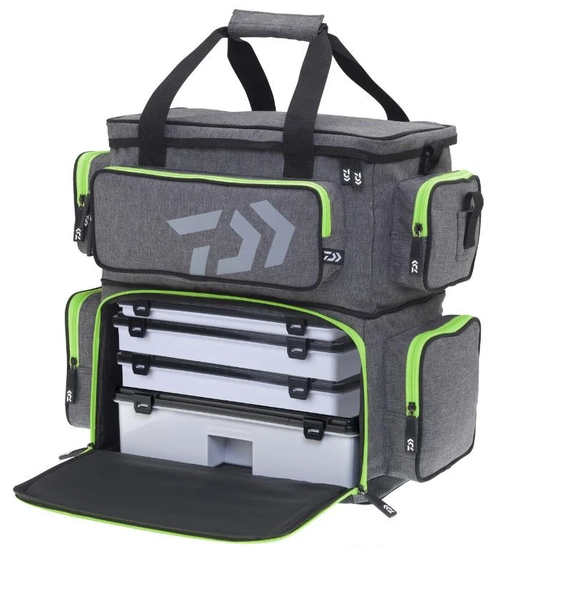 Geantă +  4 cutii Daiwa Prorex D-Box Tackle, Large, 45x42x25cm
