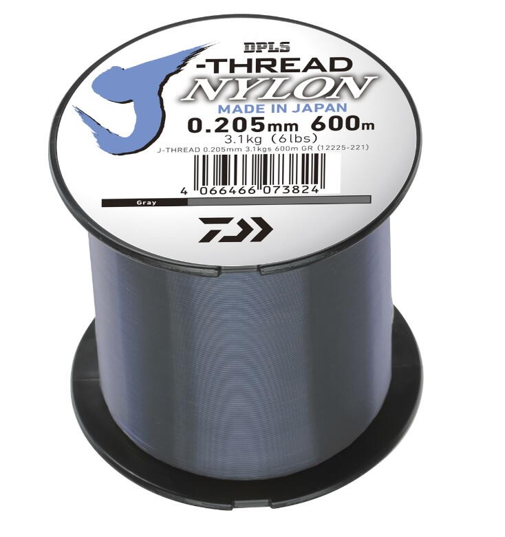 Fir monofilament Daiwa J-Threads, Gri, 0.330mm/8.10kg, 600m