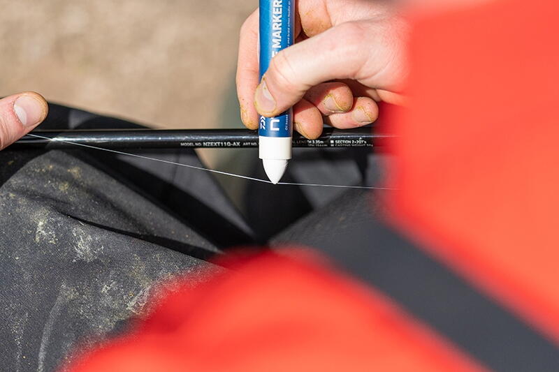 Marker pentru fir Daiwa N'Zon Line Marker Pen, Alb