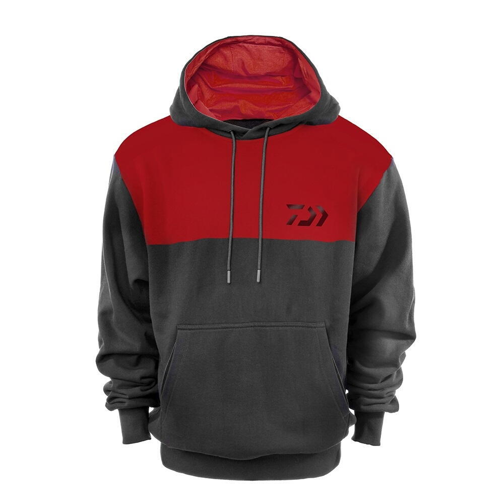 Hanorac Daiwa Hood, Negru/Roșu, 2X-Large