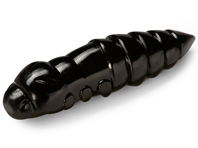 Larve FishUp Trout Series Pupa Cheese, Culoare 101 Black, 3.8cm, 8buc/plic