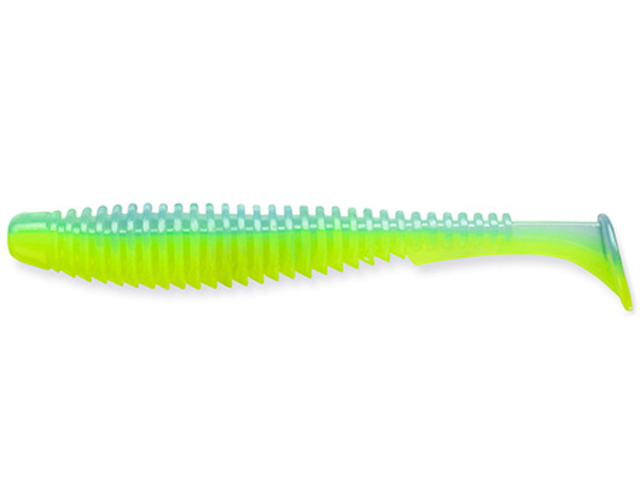 Shad FishUp U-Shad 4", Culoare 206 Sky Chartreuse, 10.1cm, 8buc/plic