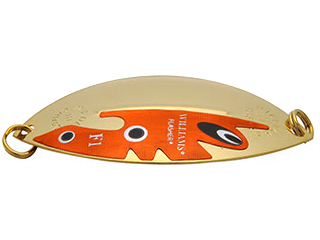 Lingurita oscilanta Williams Flasher 7cm 9.5g Gold and Orange