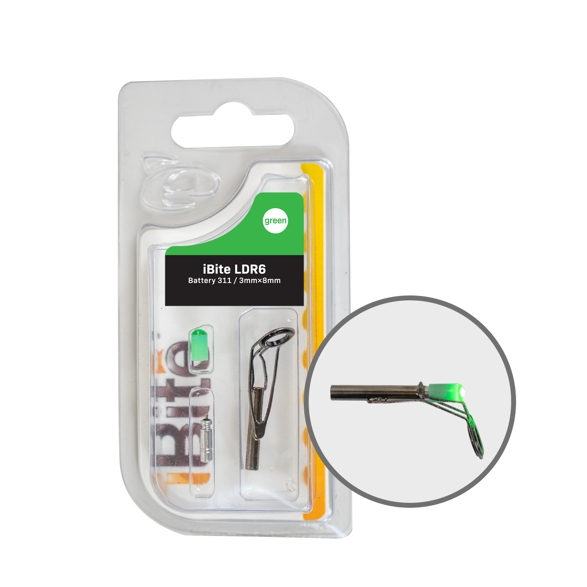 Kit iBite Inel Varf 3x8mm cu Tub Insertie LED Verde