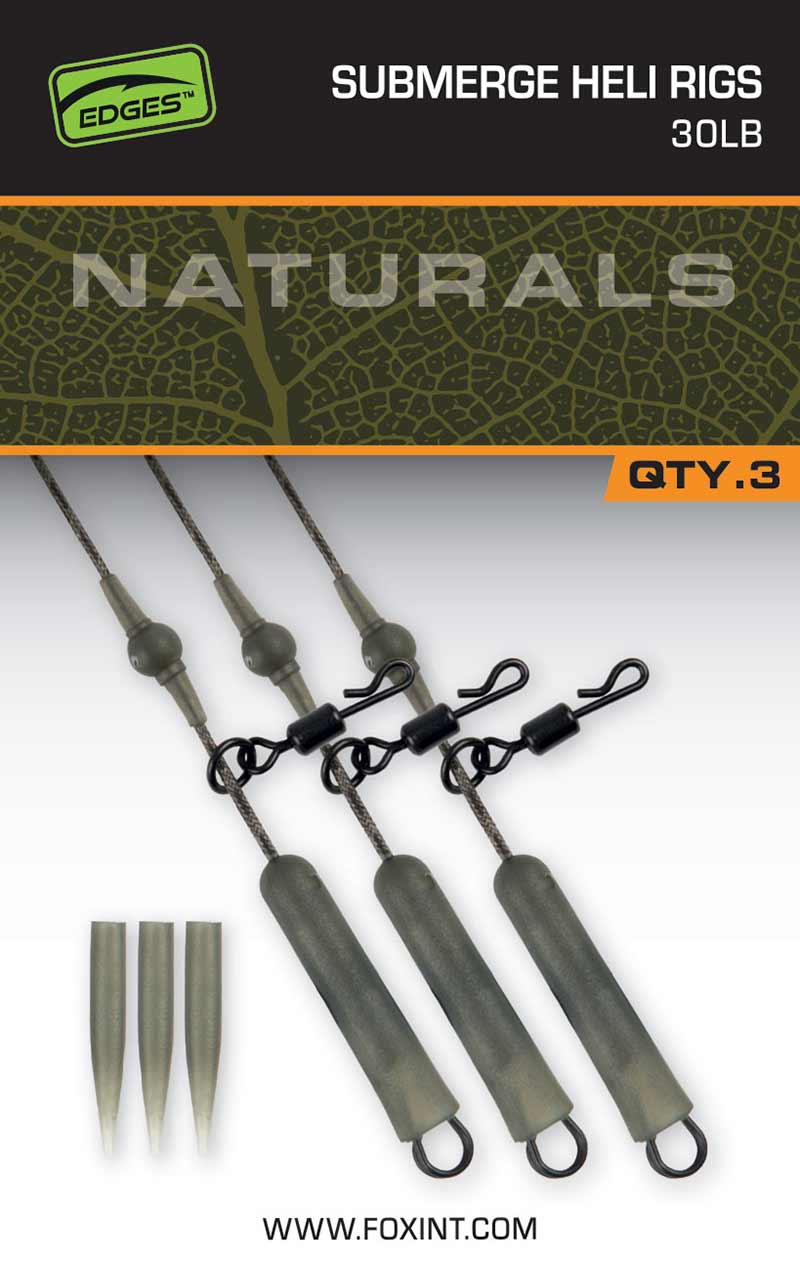 Naturals Submerged Heli rigs 40lb x 3