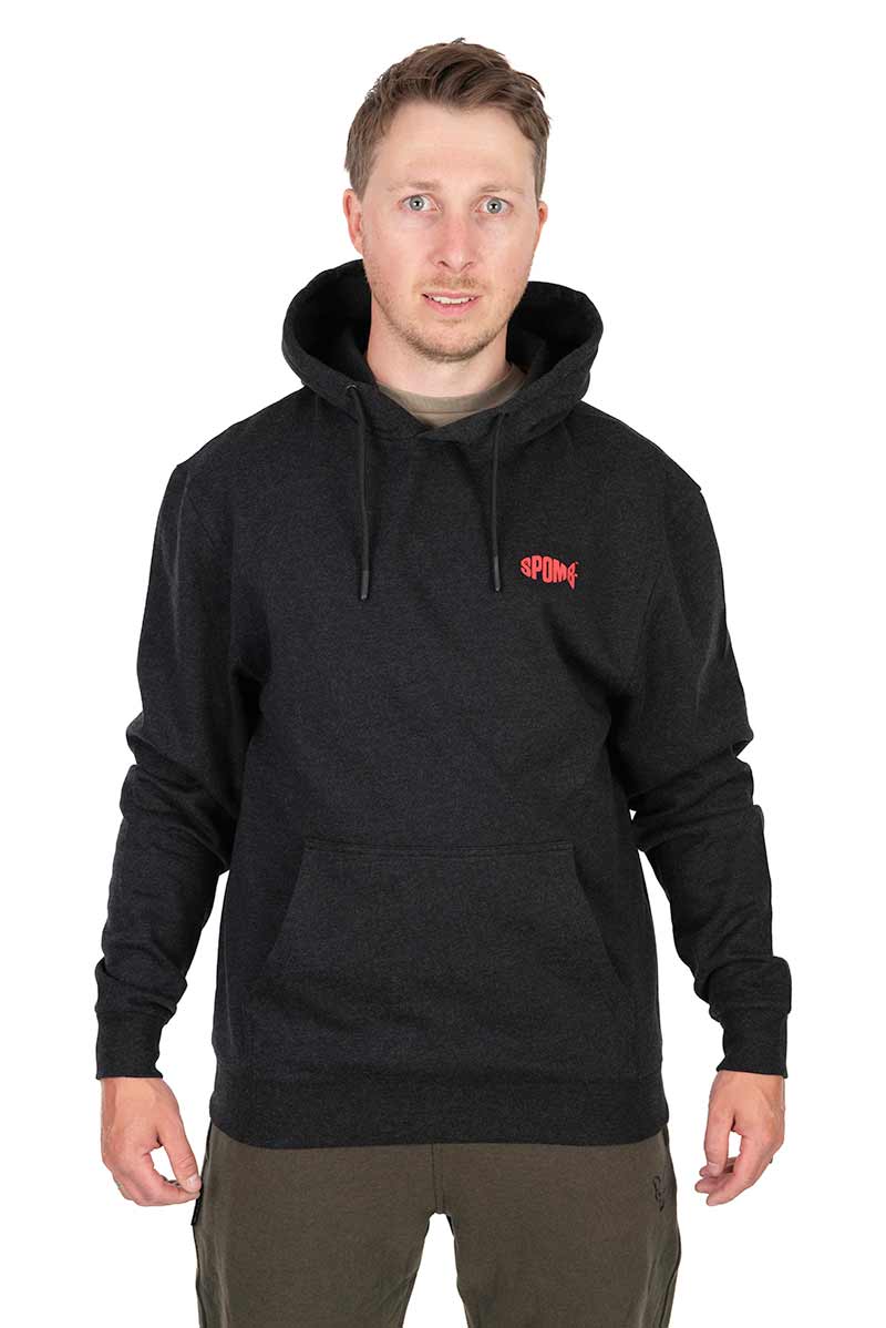 Spomb Black Marl Hoodie Pullover XL