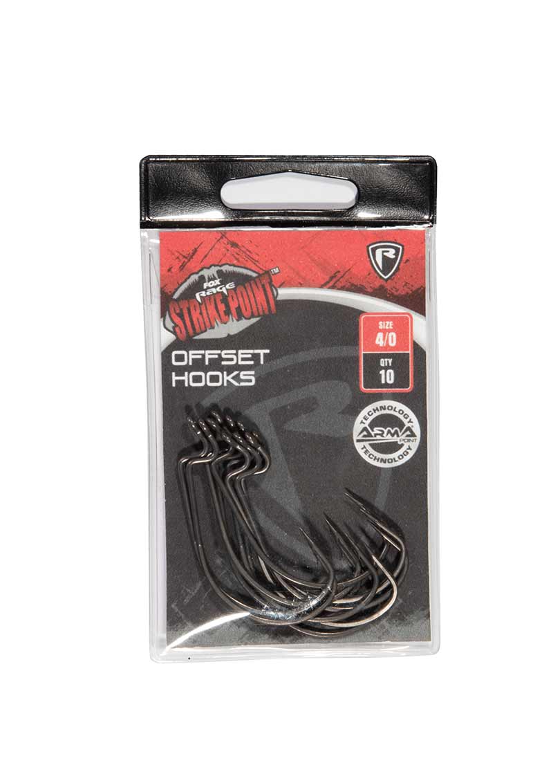 Cârlige Offset Fox Rage Strike Point Offset Hooks, Nr.3/0, 10buc/plic