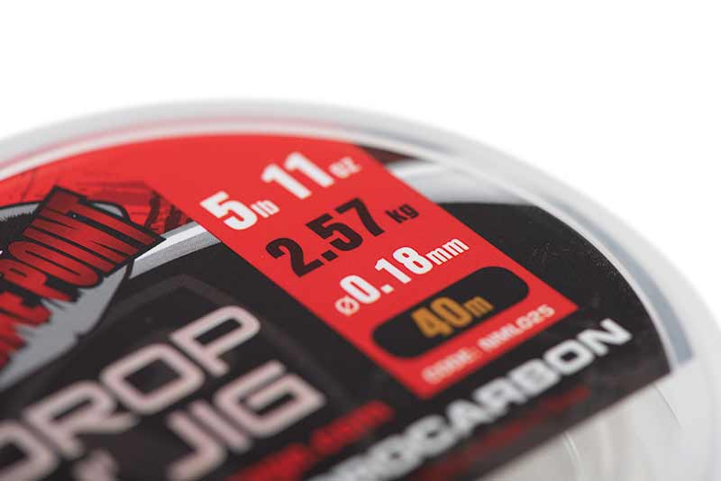 Fir Fluorocarbon Fox Rage Strike Point Drop N Jig Clear 0.30mm/6.28kg/40m