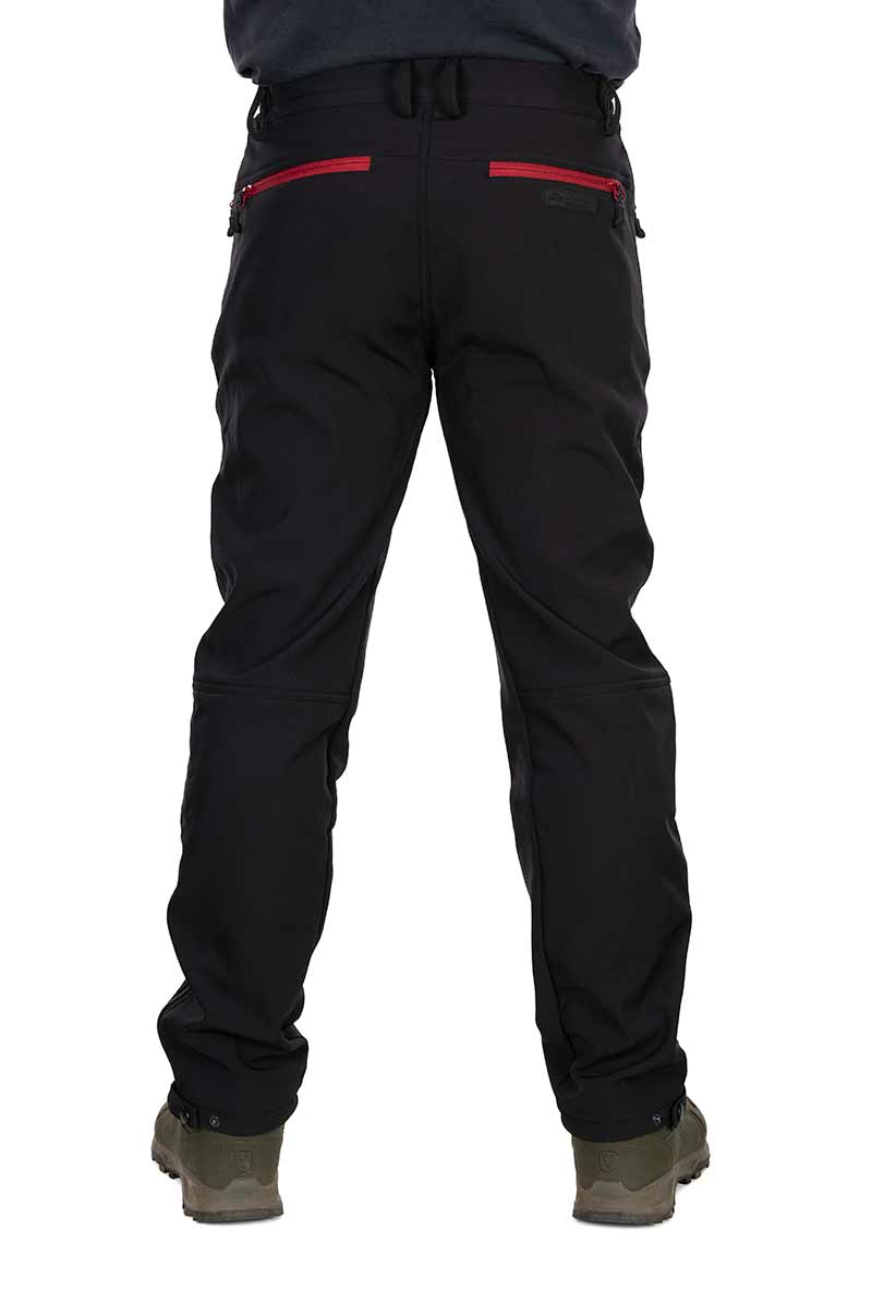 Pantaloni Fox Rage Pro Series Softshell Trousers, Storm Grey & Chilli Red, 2x-Large