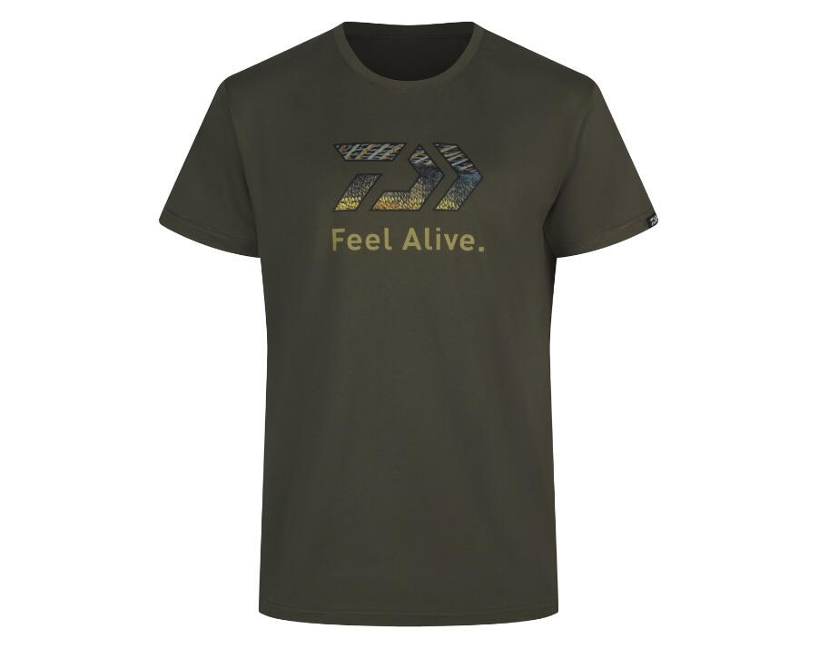 Tricou Daiwa D-Vec Zander Olive, Large