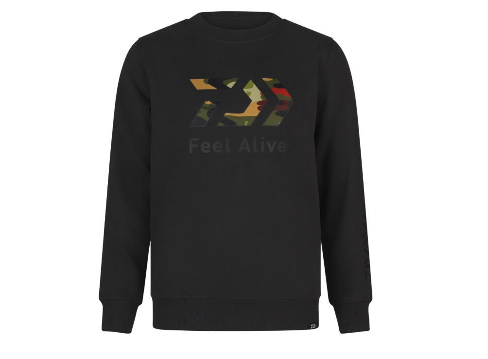 Bluză Daiwa D-Vec Crew Neck Camo, X-Large