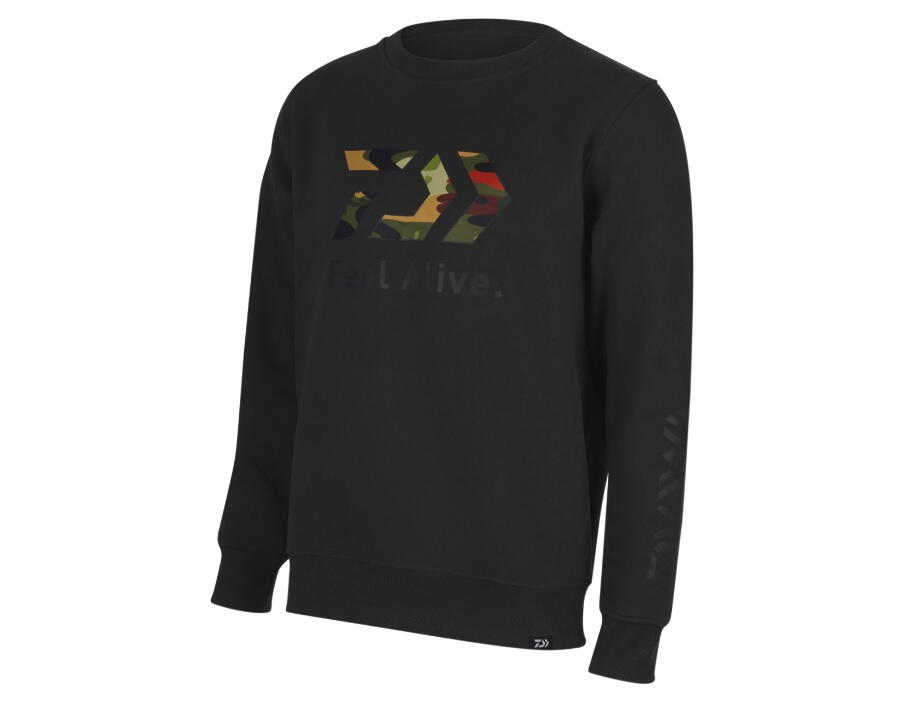 Bluză Daiwa D-Vec Crew Neck Camo, X-Large