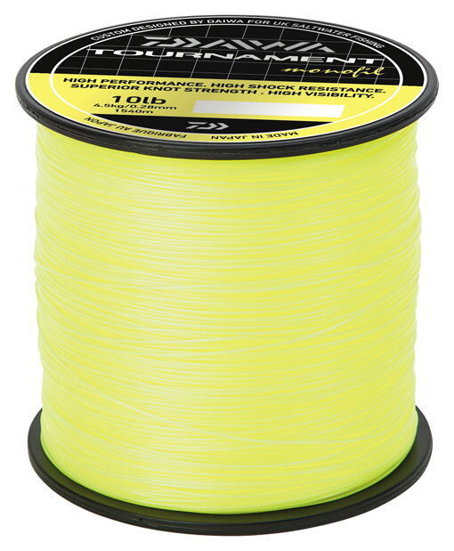 Fir monofilament Daiwa Tournament, Fluo Yellow, 0.40mm/8.2kg/740m
