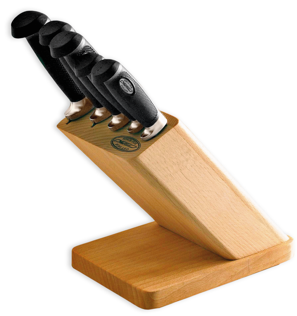 Set cuțite + suport din lemn Marttiini Condor Kitchen Professional, 5buc/set