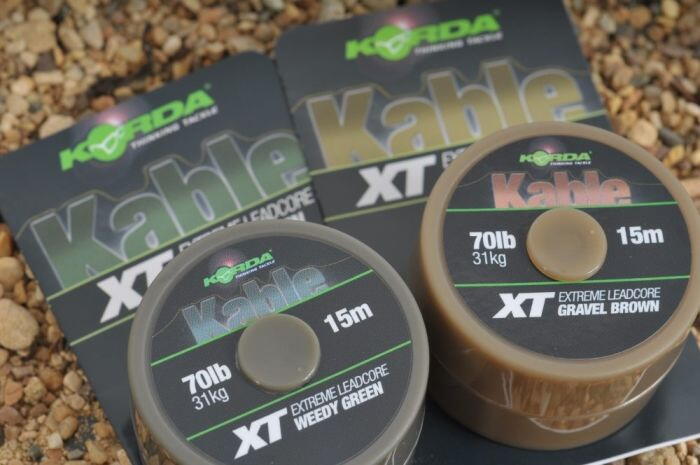 Fir Leadcore Korda Kable XT Extreme, Weed Green, 70lbs/15m
