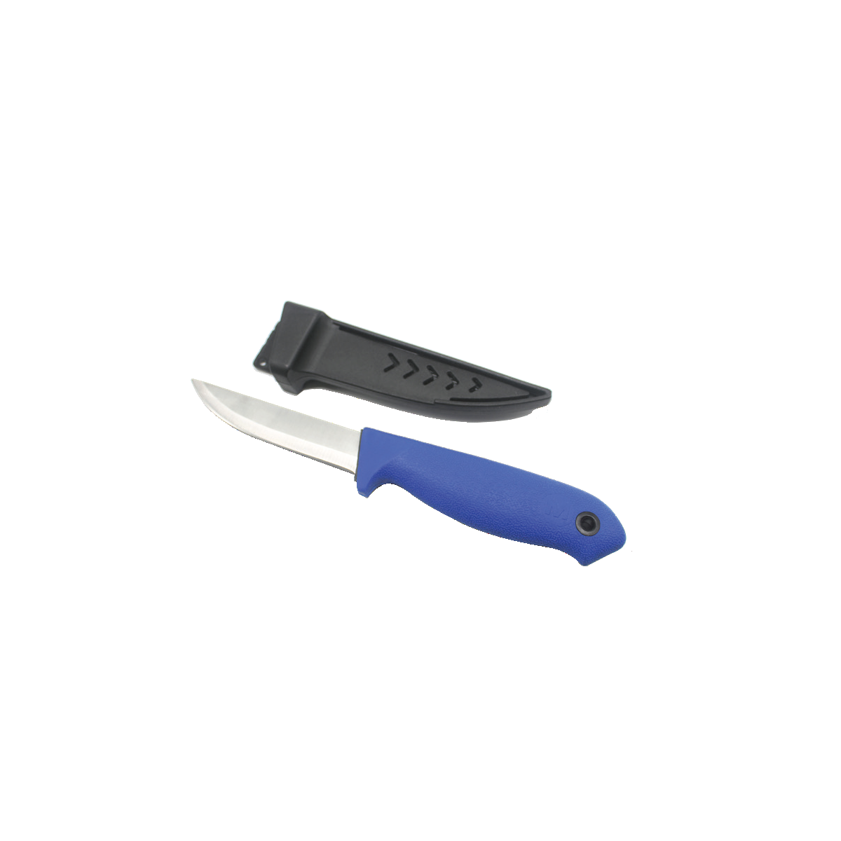 Cuțit pentru filetat + teacă Mustad, Blue, 10cm