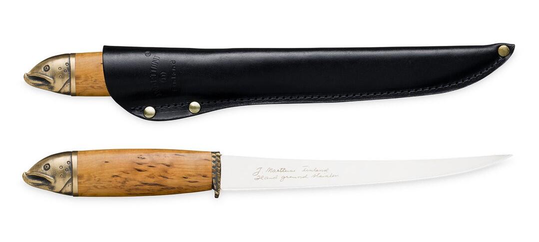 Cuțit pentru filetat + teacă Marttiini Salmon Filleting, Lamă 19cm
