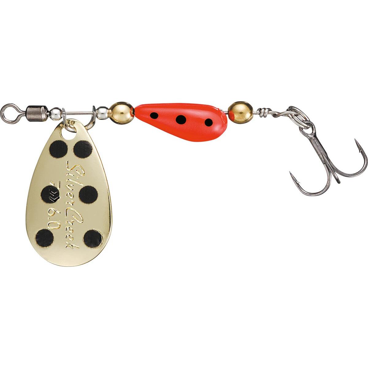 Linguriță rotativă Daiwa Silver Creek, Gold/Red/Black, 3g