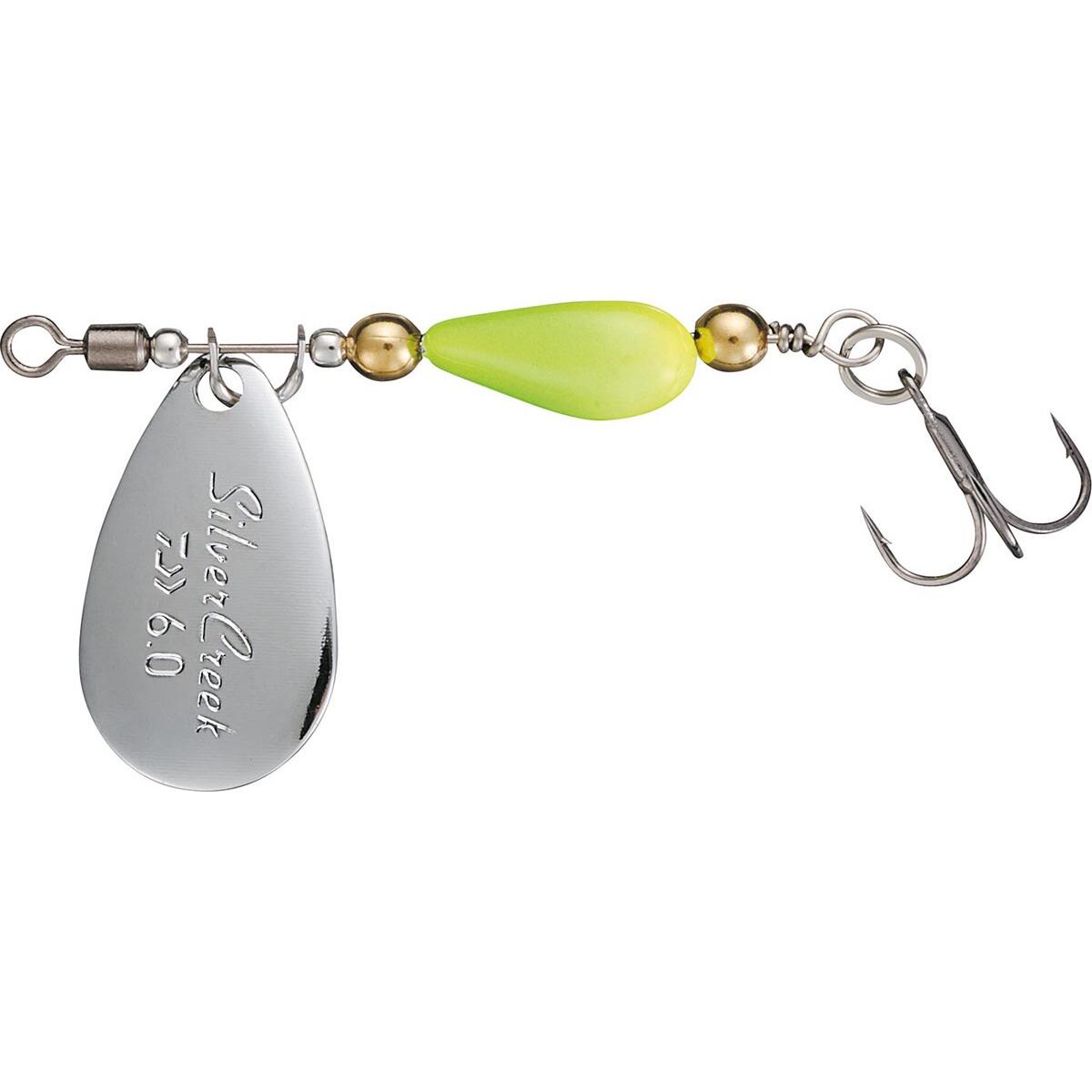 Linguriță rotativă Daiwa Silver Creek, Silver Green, 4g
