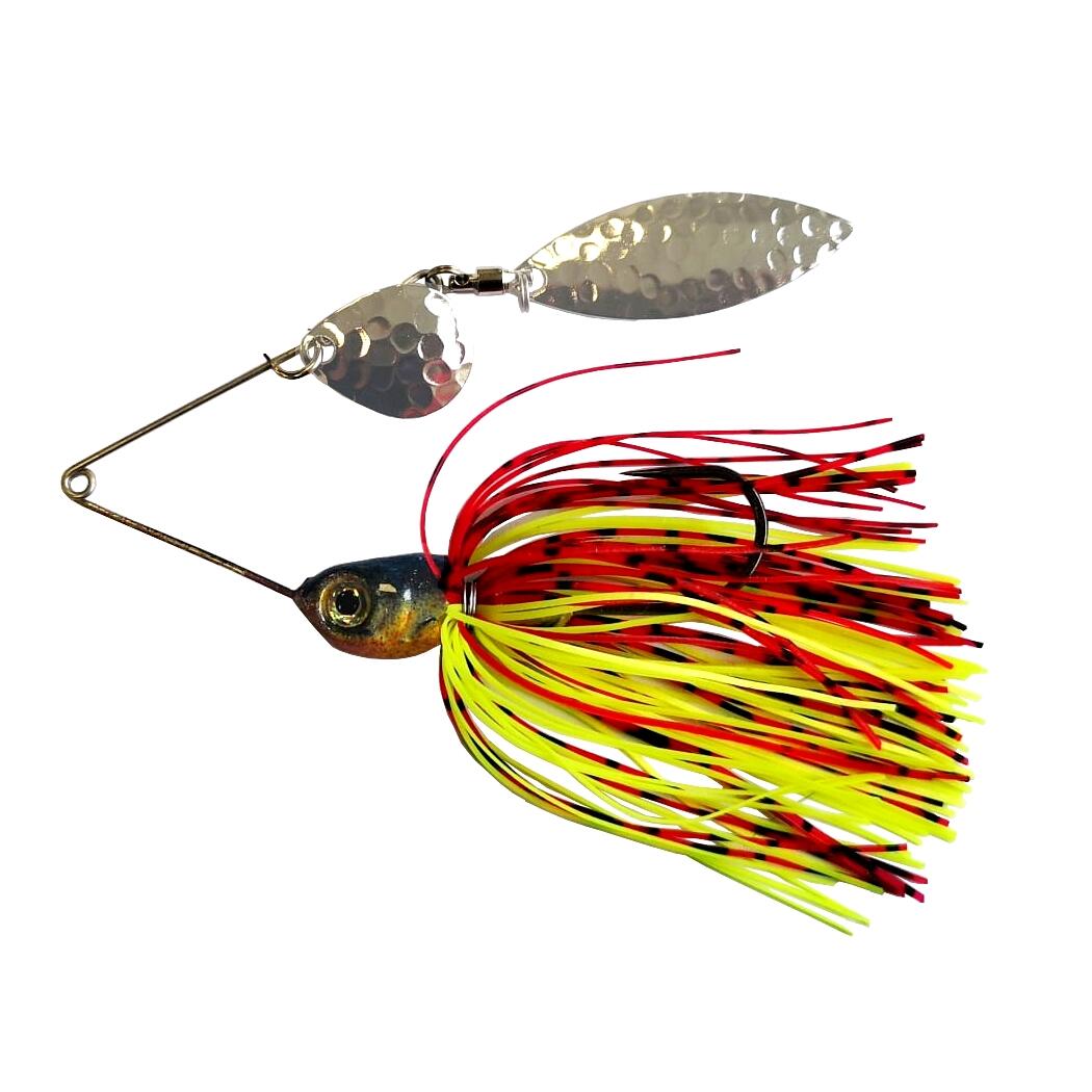 Spinnerbait Berti 1x Colorado + 1x Salcie/Rosu/Negru/Chartreuse, 11g