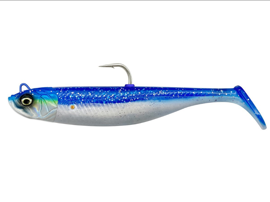 Shad Savage Gear Sinking Minnow, Blue Pearl Silver, 10cm/20g, 2+1buc/plic