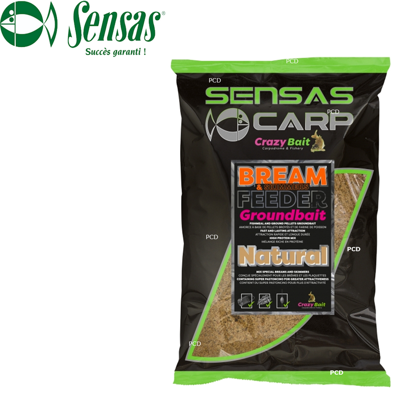 Nadă Groundbait Sensas Uk Bream Feeder Natural, 2kg