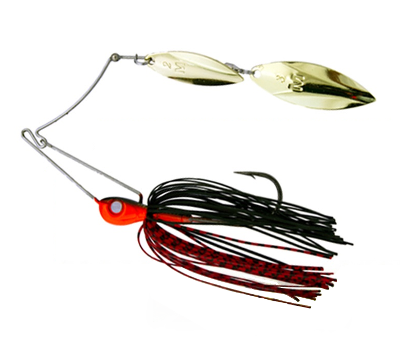 Spinnerbait Mustad Arm Lock, Black/Orange, 7g