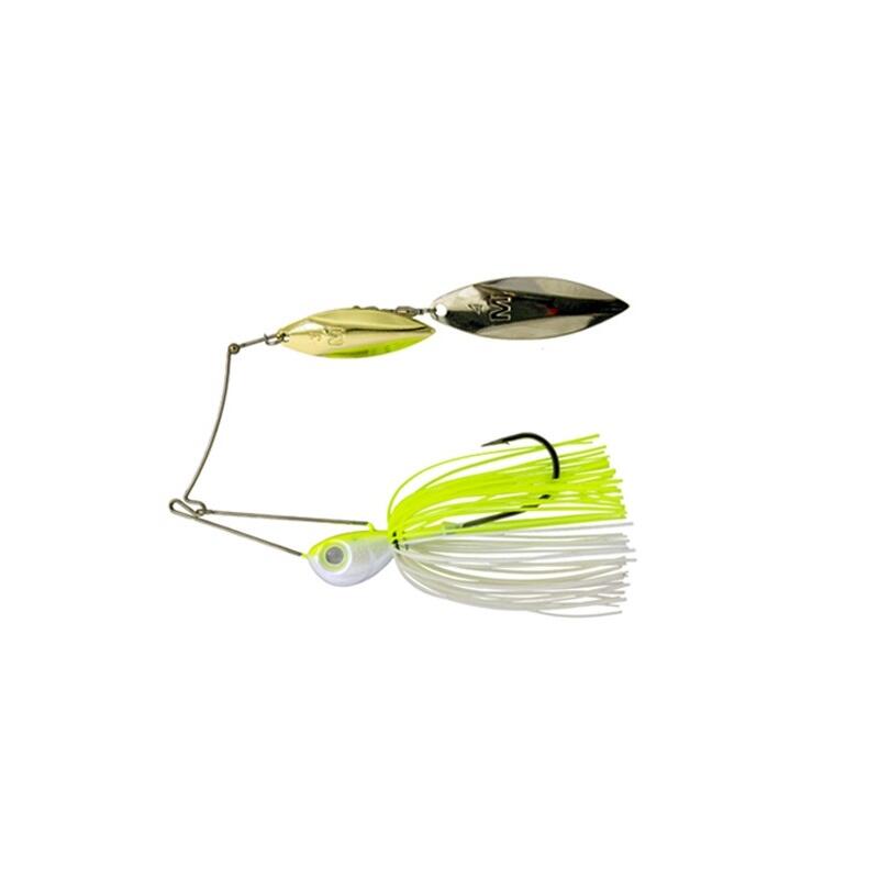 Spinnerbait Mustad Arm Lock, Chartreuse/White, 7g