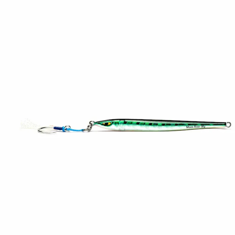 Pilker Mustad Jig Moonriser, Green Mackeler, 20cm/120g