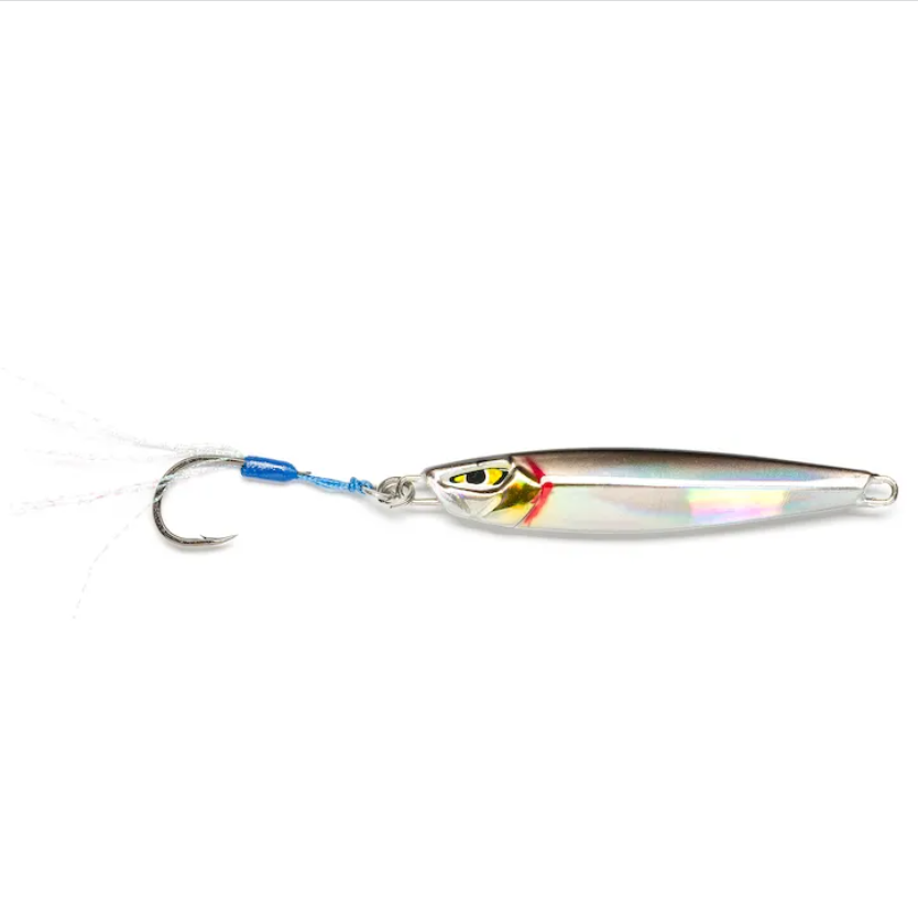 Pilker Mustad Jig Tracershot, Black Flash, 8cm/25g