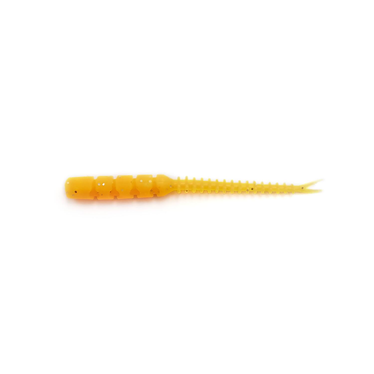 Grub Mustad Aji Bachi, Orange Glow Glitter, 5cm, 15buc/plic