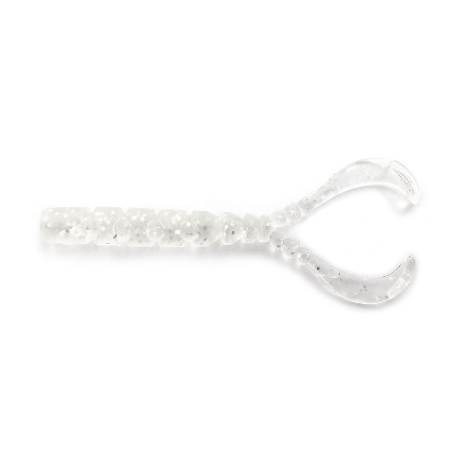 Twister Mustad Aji Chiki, Clear Silver Glitter, 4.3cm, 13buc/plic
