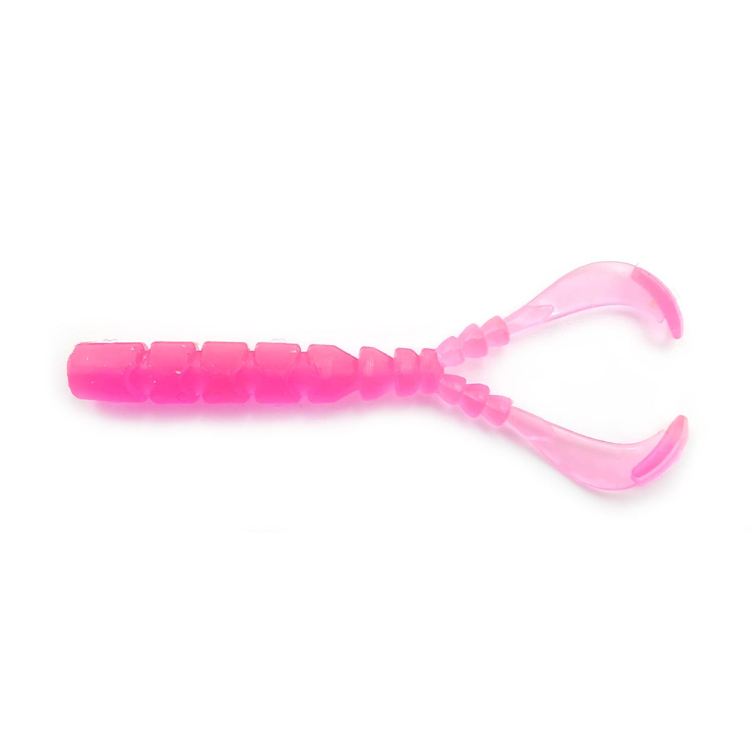 Twister Mustad Aji Chiki, UV Clear Pink, 4.3cm, 13buc/plic
