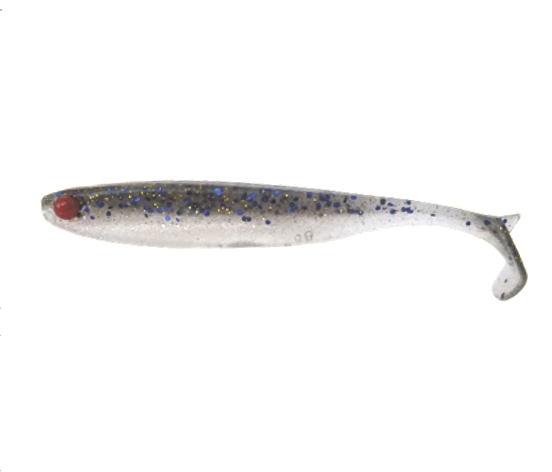 Shad Mustad Mezashi Tail Minnow Floating, Blue Dot Sardine, 7.6cm, 6buc/plic