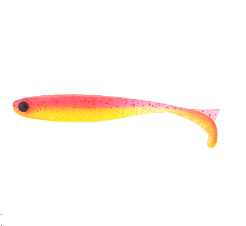 Shad Mustad Mezashi Tail Minnow Floating, Shocking Pink, 8.8cm, 6buc/plic