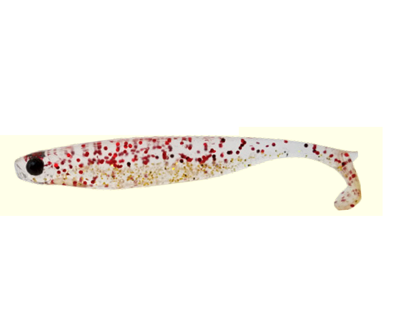 Shad Mustad Mezashi Z Minnow, Red Gold Glitter, 8.8cm, 6buc/plic
