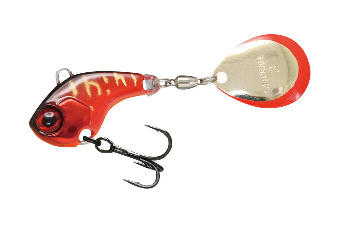 Spinnertail Jackall Deracoup Spinner, Red Tiger, 7g