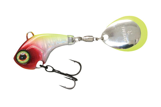 Spinnertail Jackall Deracoup Spinner, HL Clown, 7g