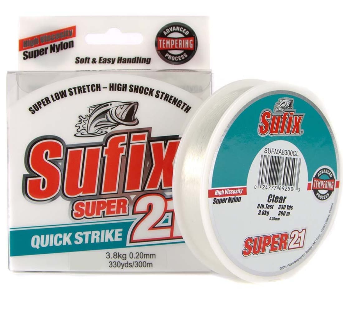 Super 21 300M 0.20MM 3.5KG 1.5 8LB CLEAR