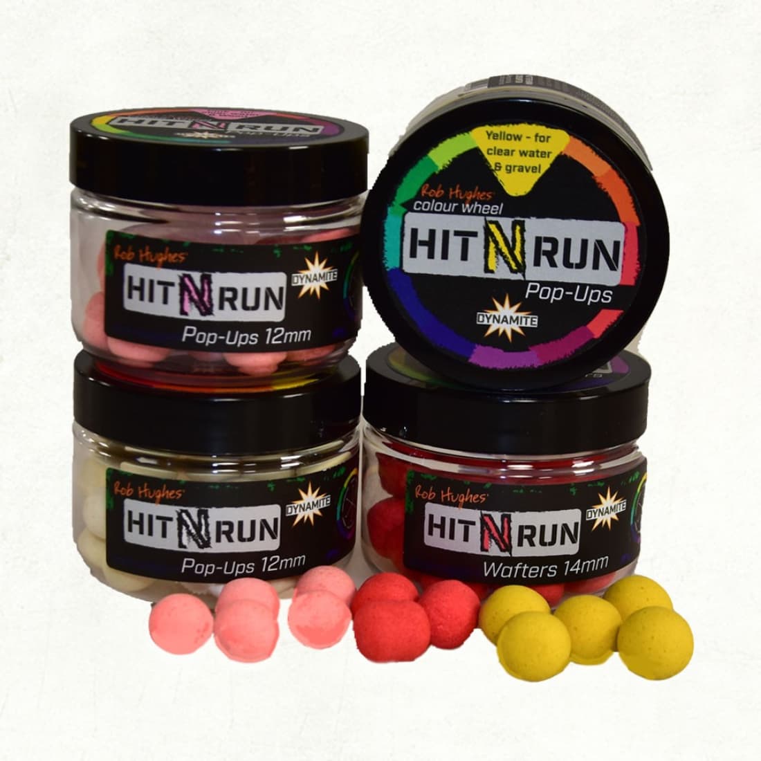 Hit N Run  waffters - Yellow 14mm
