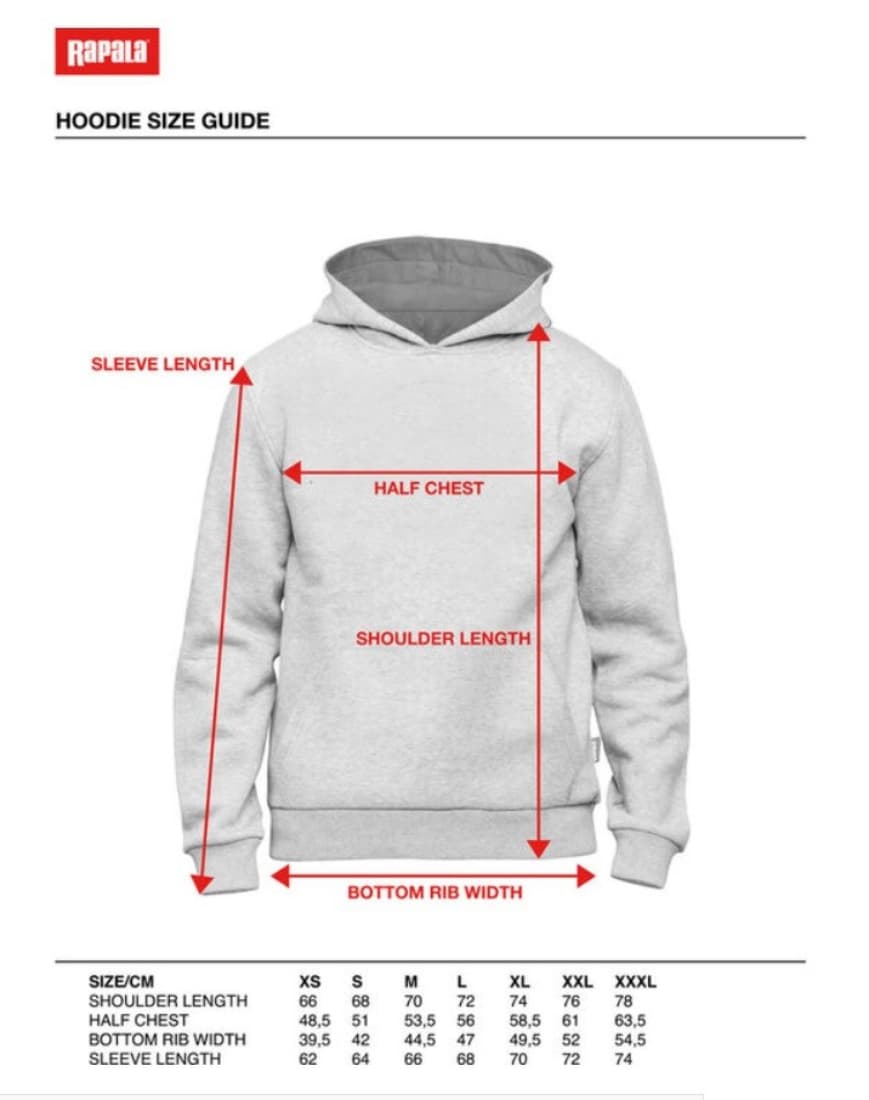 Rapala Splash Hoodie - Black (XL)