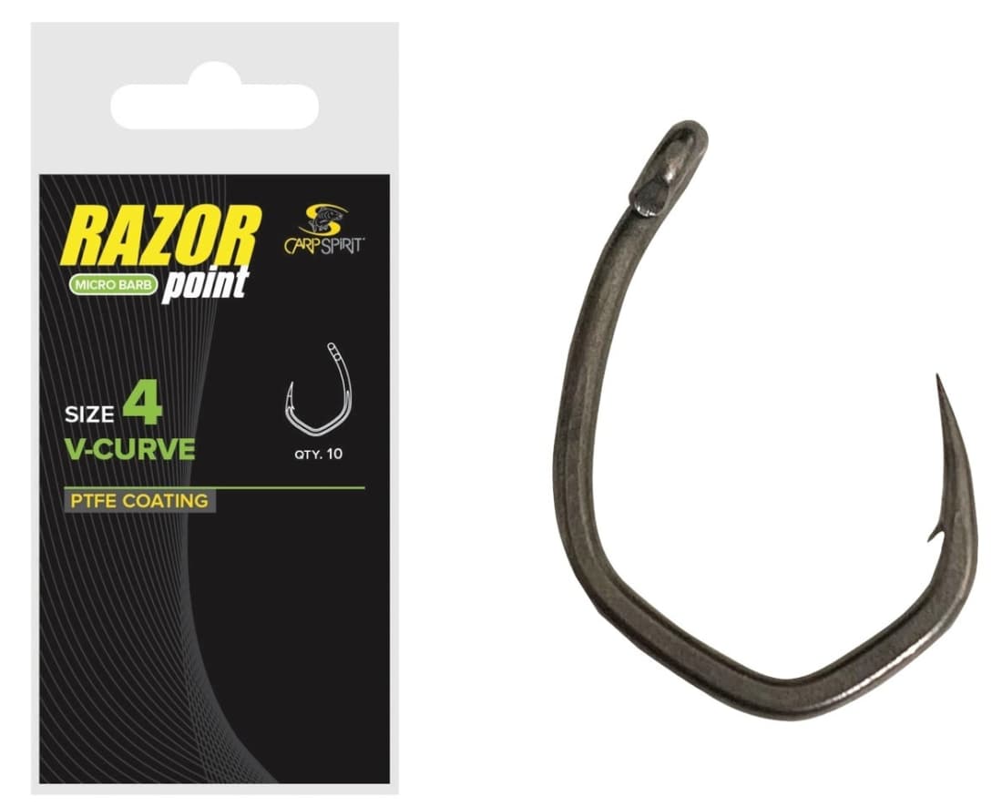 CARLIGE CARP SPIRIT V-CURVE 10buc/plic - Nr. 10