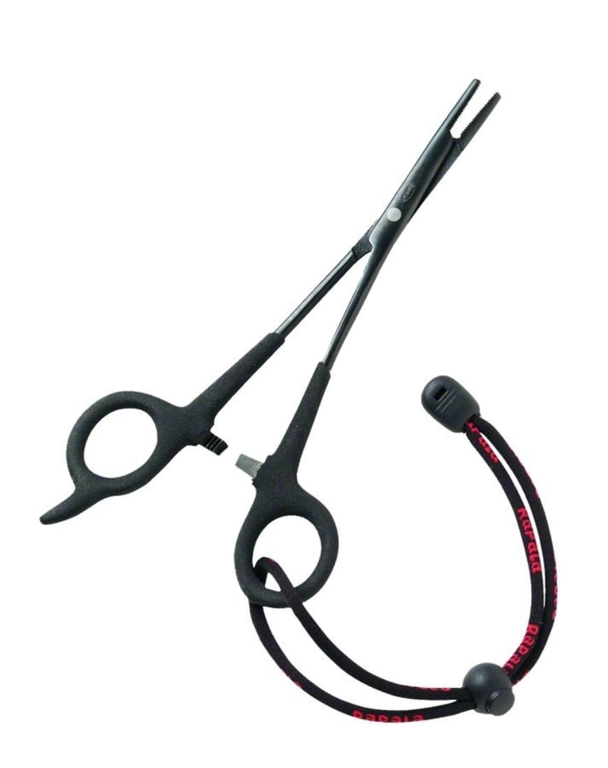 Pensă inox Rapala Stainless Steel Forceps with Round Lanyard, 20cm