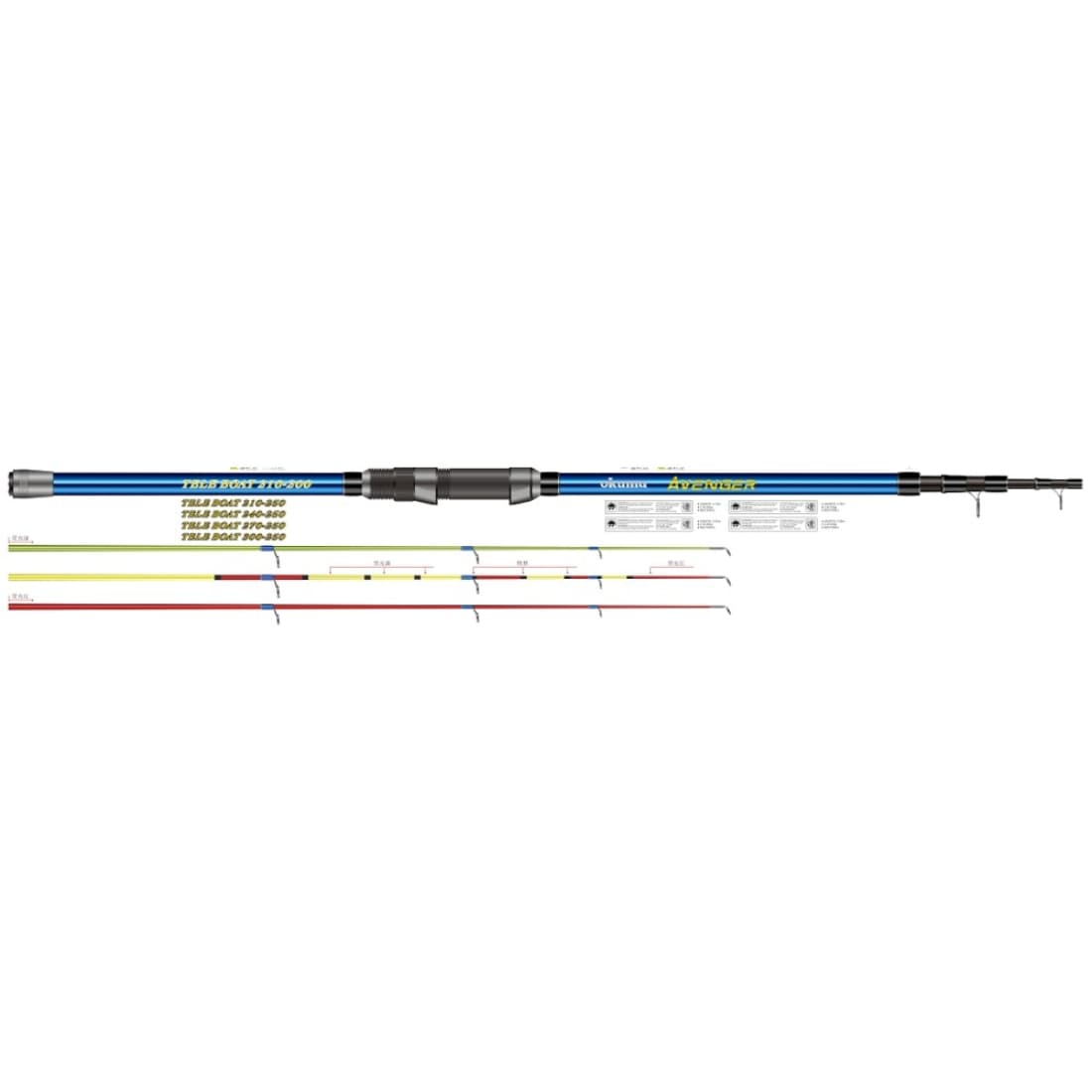 Lansetă Okuma Avenger Tele Boat, 3m/250g