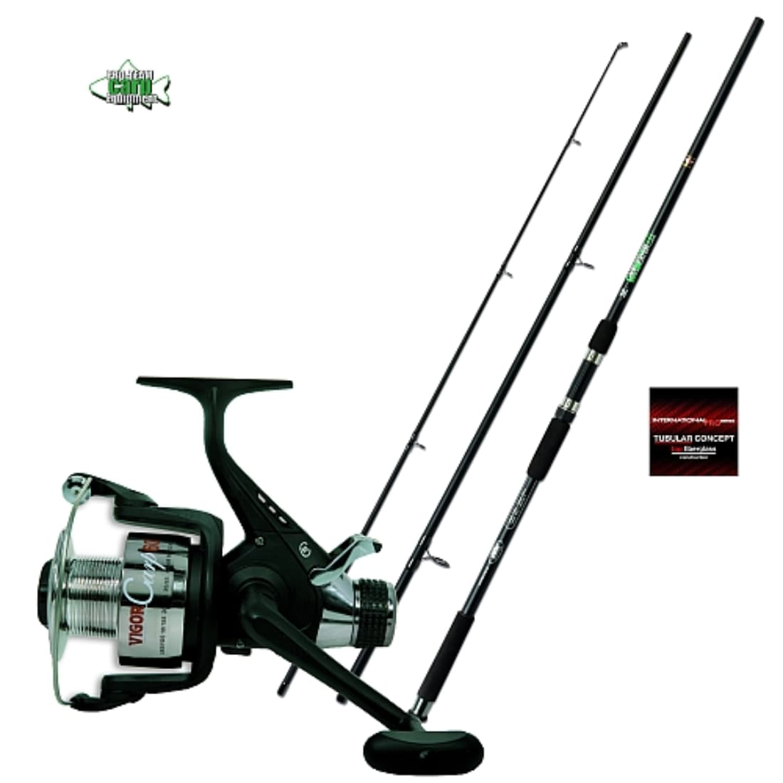 Combo Lineaeffe lansetă Carp Seeker 3lb 3.60m 3buc + mulinetă Vigor Carp